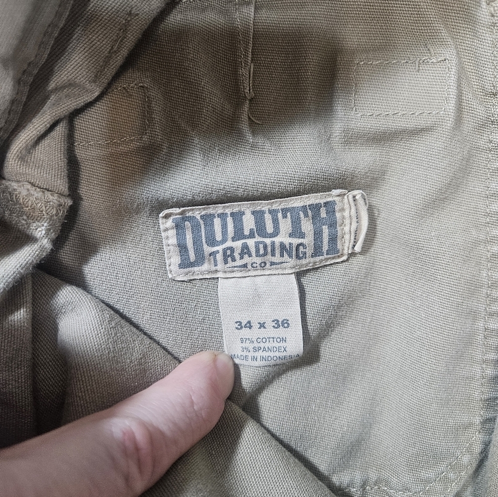 Duluth Trading Flex Fire Hose Cargo Pants Mens 34x36 Khaki - Picture 6 of 9